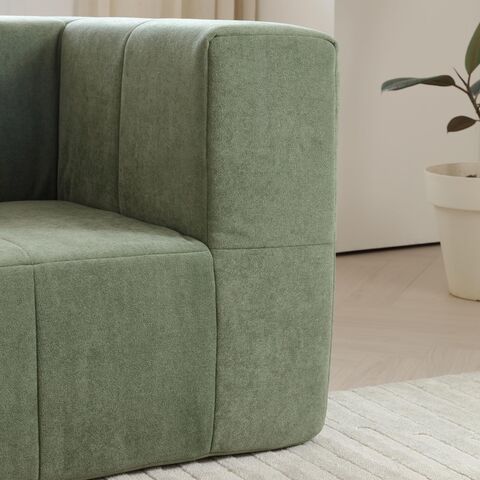 Mobilier de salon moderne en tissu, canapé sectionnel compressé et emballé sous vide pour B2B