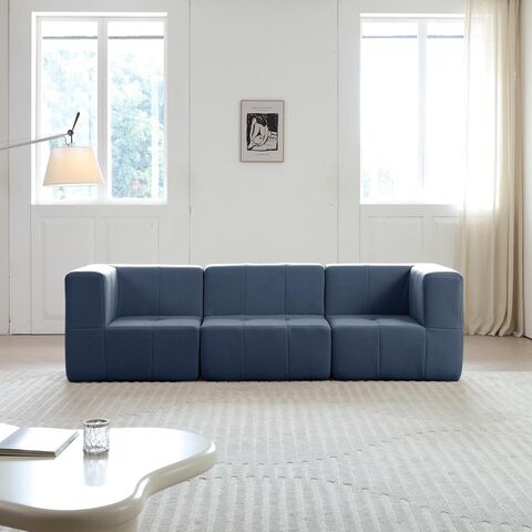 Mobilier de salon moderne en tissu, canapé sectionnel compressé et emballé sous vide pour B2B