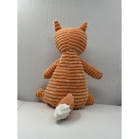 Niedliches Kaninchenspielzeug aus geprägtem PV-Fleece für Geschenke und zum Spielen, Plüschschaf- und Fuchsspielzeug aus Cordstoff für Kindergeschenke