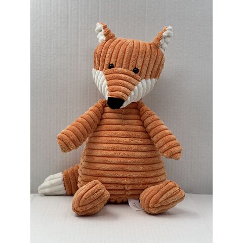 Niedliches Kaninchenspielzeug aus geprägtem PV-Fleece für Geschenke und zum Spielen, Plüschschaf- und Fuchsspielzeug aus Cordstoff für Kindergeschenke