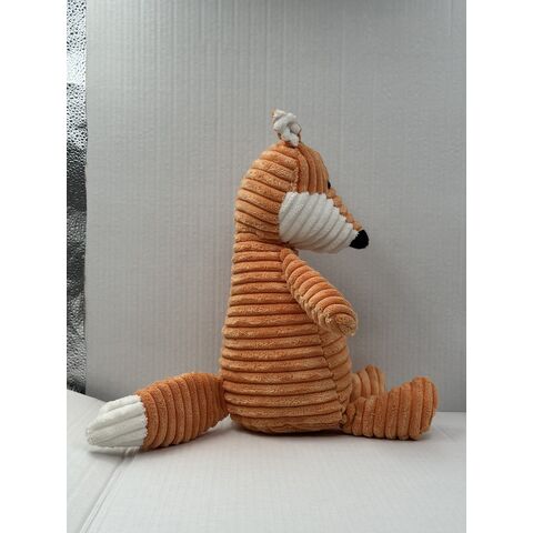 Niedliches Kaninchenspielzeug aus geprägtem PV-Fleece für Geschenke und zum Spielen, Plüschschaf- und Fuchsspielzeug aus Cordstoff für Kindergeschenke
