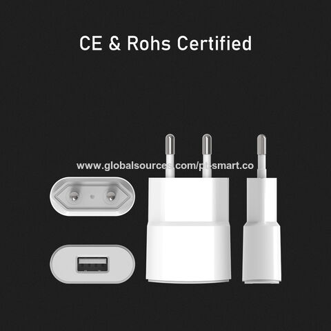 محول USB مثبت على الحائط 5 فولت / 1 أمبير واط 5 واط لشاحن GPS ساعة شاحن الاتحاد الأوروبي
