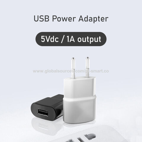 محول USB مثبت على الحائط 5 فولت / 1 أمبير واط 5 واط لشاحن GPS ساعة شاحن الاتحاد الأوروبي