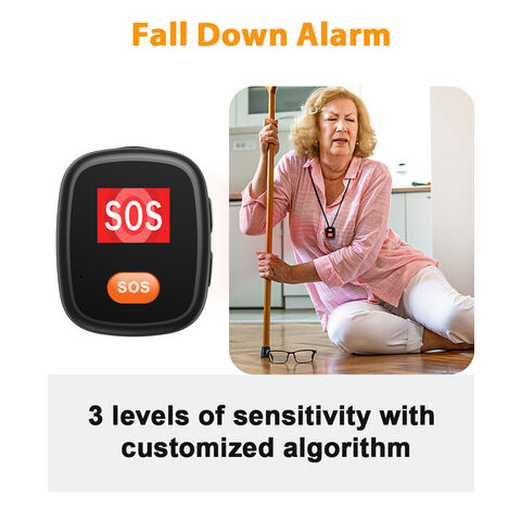 Low Battery Alert Mobile Alarm Emergency Loop Call Waterproof Pendant For Seniors