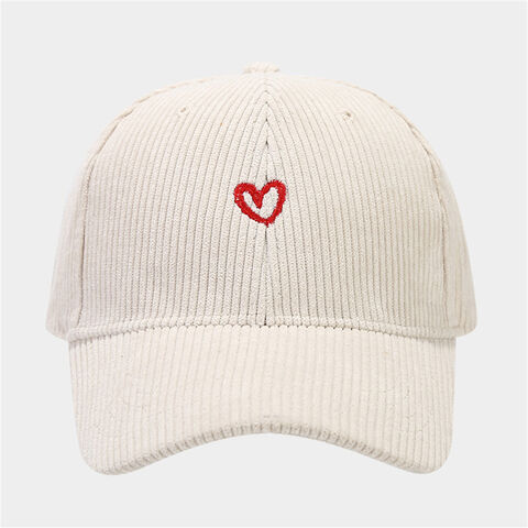 Gorra deportiva diaria de pana lisa teñida en invierno cálido con logotipo bordado OEM