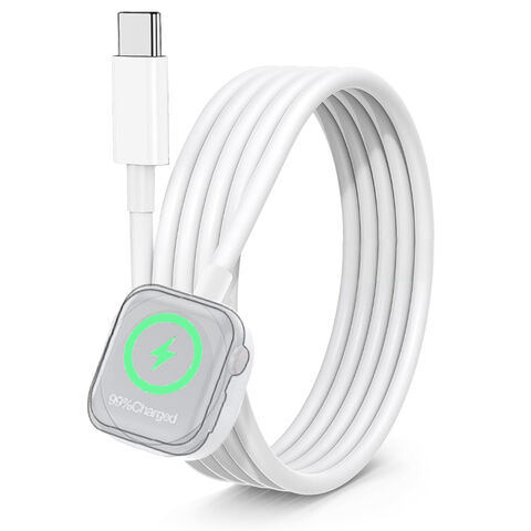Chargeur sans Fil Rapide Blanc 2.5W pour Montre Apple - Chargeur Magnétique sans Fil Tendance