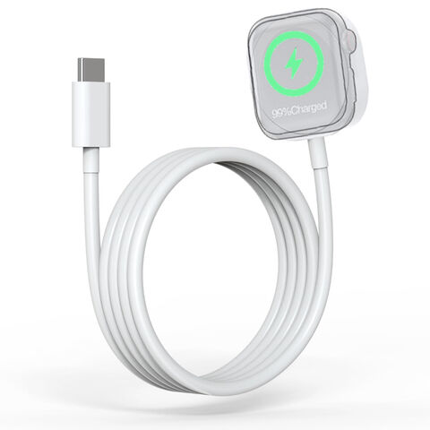 Chargeur sans Fil Rapide Blanc 2.5W pour Montre Apple - Chargeur Magnétique sans Fil Tendance
