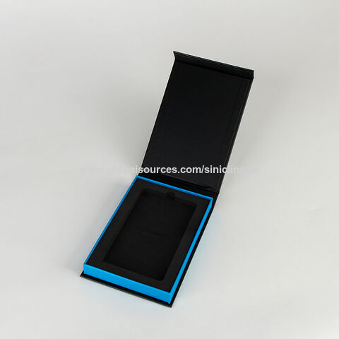 Boîte d'emballage cadeau magnétique en carton rigide Eva avec logo personnalisé en gros avec insert en mousse Eva