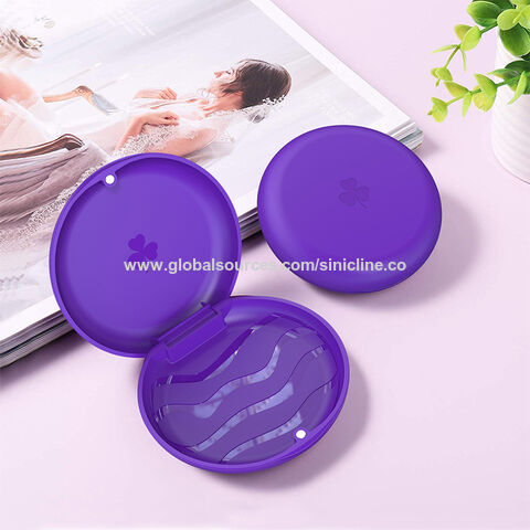 Estuche ortodóntico dental negro de alta calidad para clínica dental, retenedor para dentadura postiza