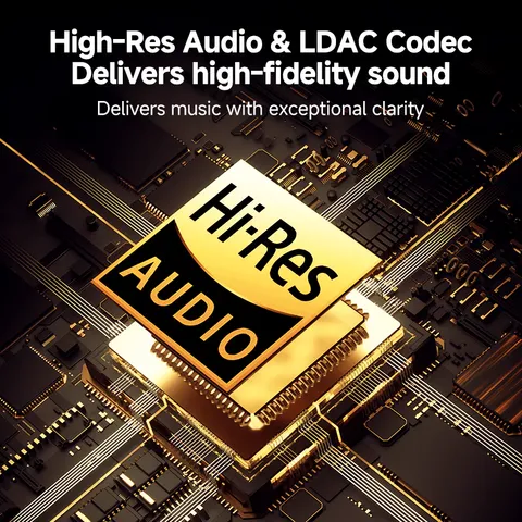 Casque Audiophile Sans Fil avec Certification Hi-Res, Bluetooth 5.3 et LDAC à Faible Latence pour une Expérience Sonore Immersive