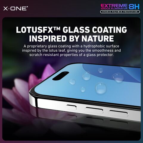 Protector de Pantalla Completo X.one 2.5D, Vidrio Templado 8H Anti-Impacto para iPhone 16promax/16pro/16plus/16, 15, 14 - Claridad HD