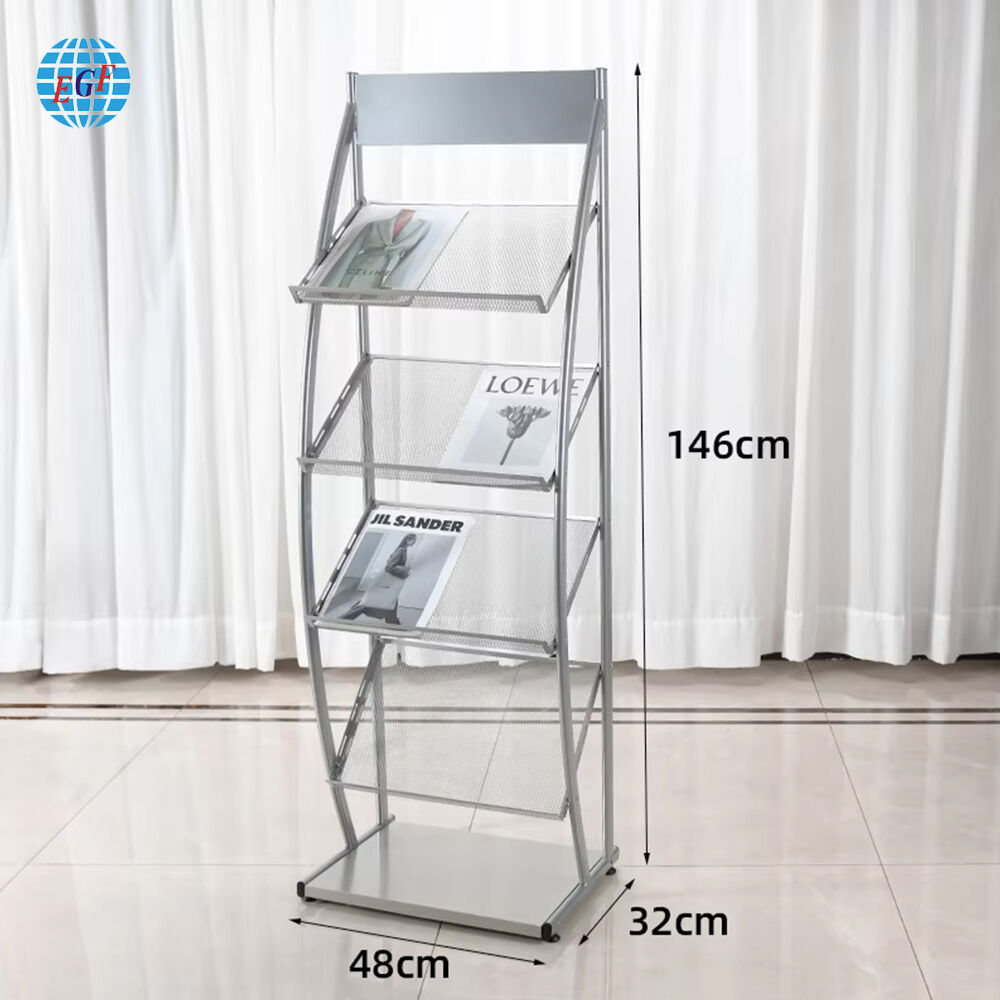 Modern Design Metal Document Rack For Office & School Floor-standing ...
