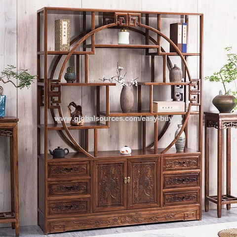 Vitrina para Gabinete de Curiosidades, Estante de Té Duobao Pavilion, Gabinete de Exhibición para Sala de Té y Sala de Estar, Estante de Almacenamiento