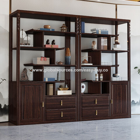 Vitrina para Gabinete de Curiosidades, Estante de Té Duobao Pavilion, Gabinete de Exhibición para Sala de Té y Sala de Estar, Estante de Almacenamiento