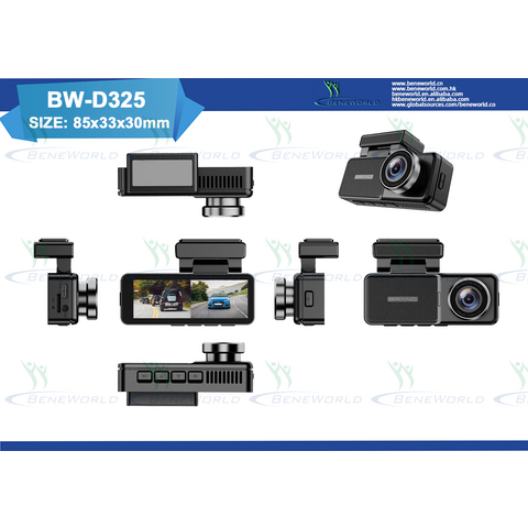 Cámara para Coche 4K 1080P con 2 Lentes, Caja Negra, GPS, WiFi, Monitor de Estacionamiento, Grabación en Bucle, DVR para Coche
