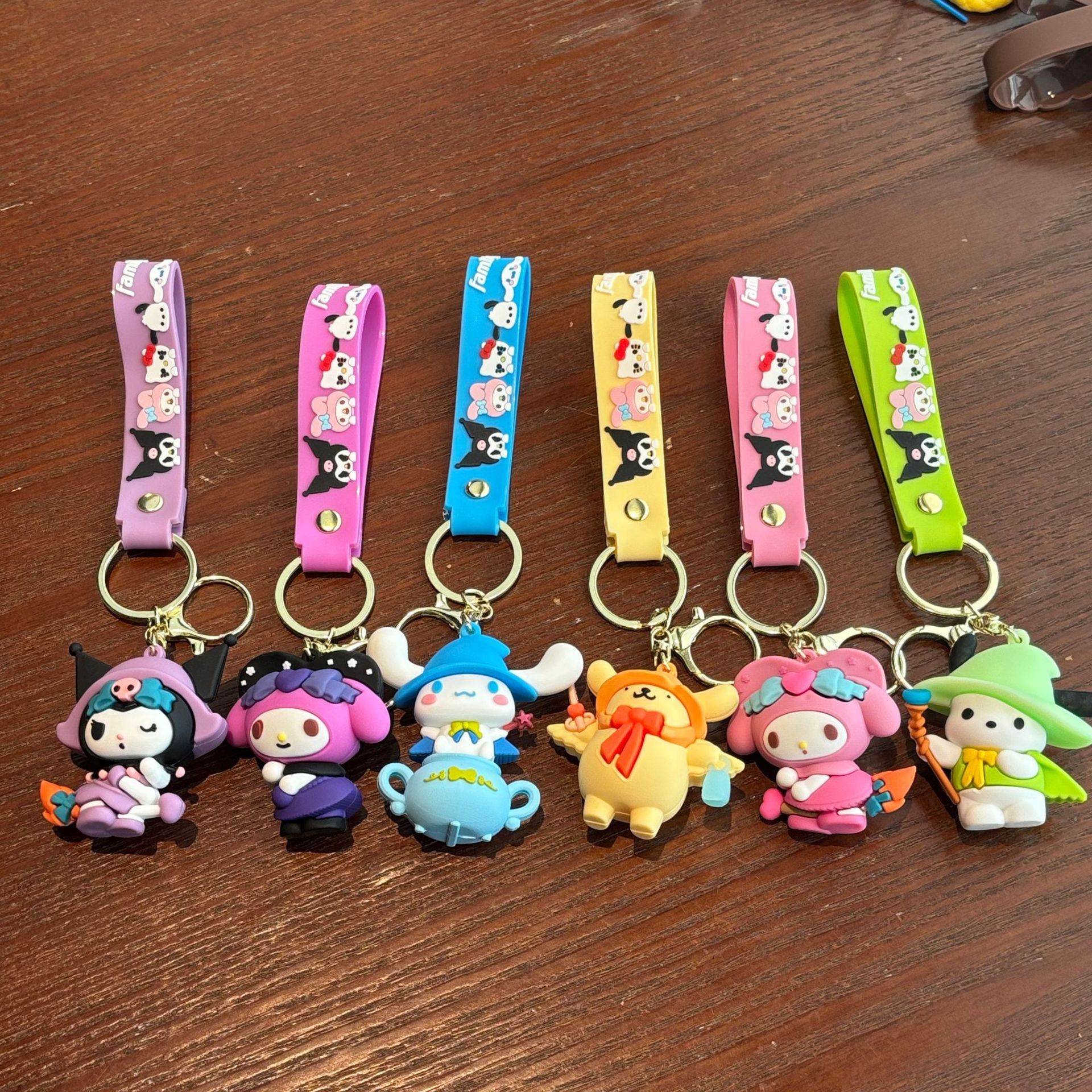 Sisslia High Quality Cartoon Sanrios Silicone Keychain Gift Bag Jewelry ...