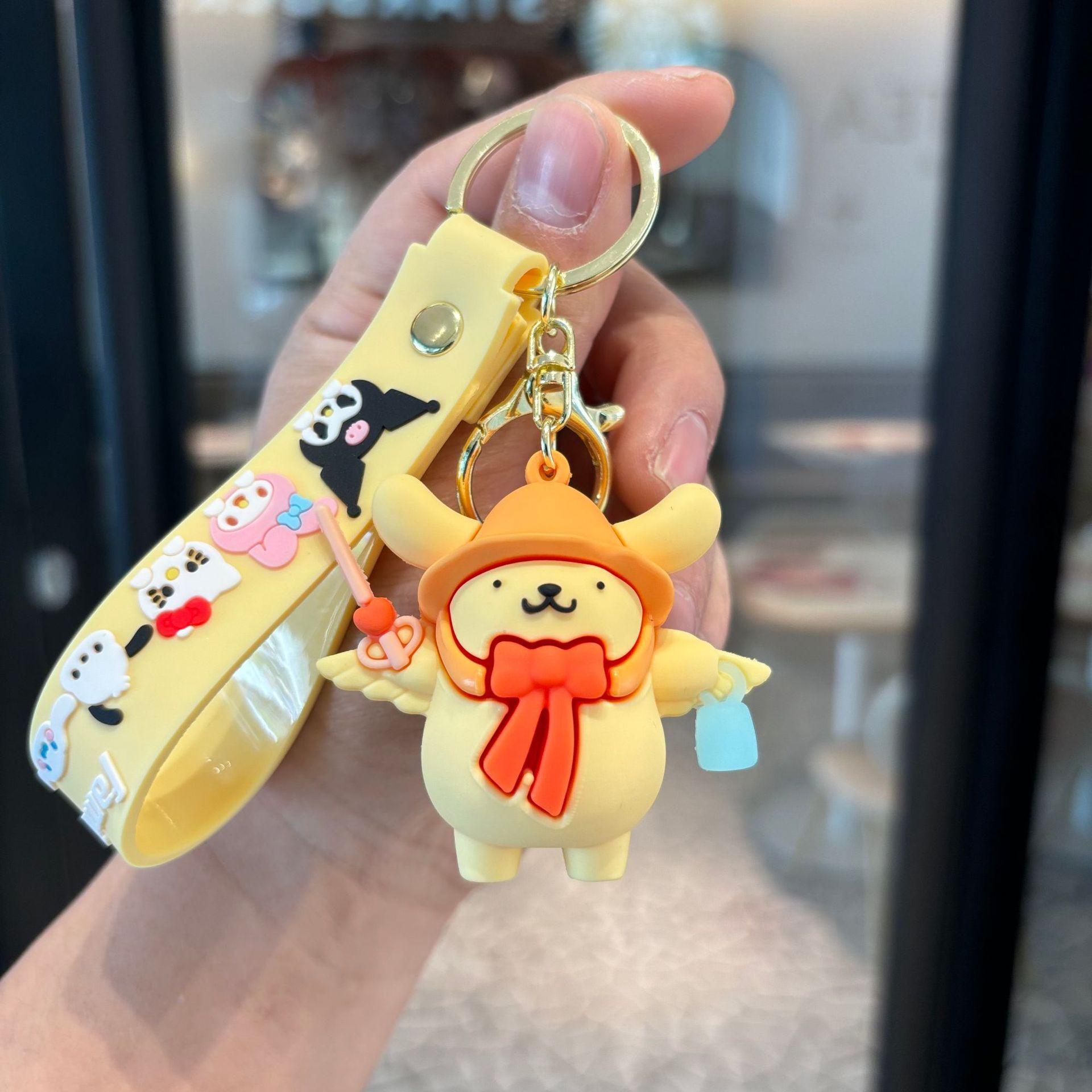 Sisslia High Quality Cartoon Sanrios Silicone Keychain Gift Bag Jewelry ...