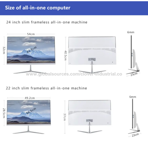 PC todo en uno sin marco con I5-12th Gen-memoria configurable, ultra delgada, excelentes térmicas