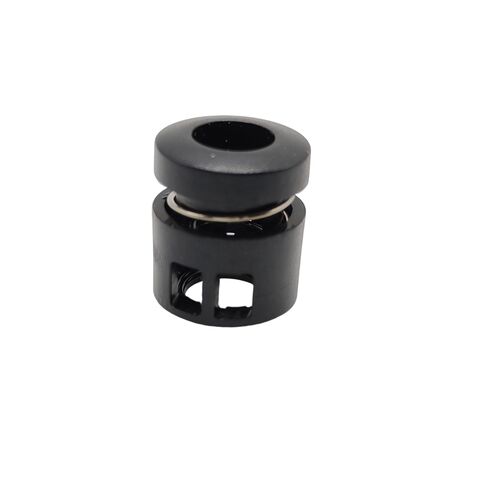 Attaches en plastique en gros avec boucle à ressort supérieure creuse, adaptées aux bagages et aux vestes de vêtements. Ouverture maximale de 4 mm.