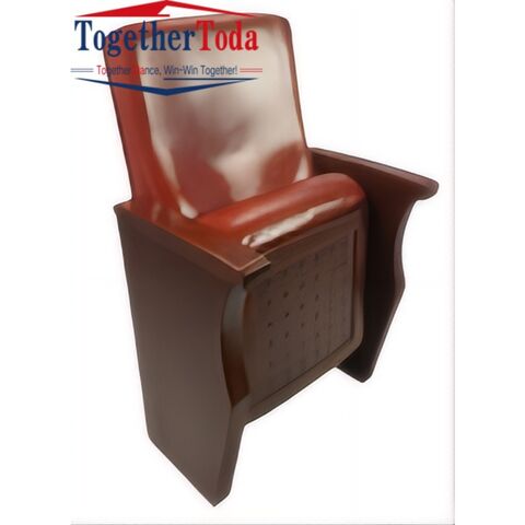 Mobilier de Théâtre Moderne Haut de Gamme, Fauteuil Pliant Confortable en Cuir pour Auditorium, Mobilier de Cinéma et de Théâtre