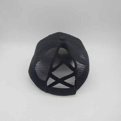 Casquettes de baseball avec alphabet brodé au design populaire, casquettes de camionneur en maille avec arrière ouvert