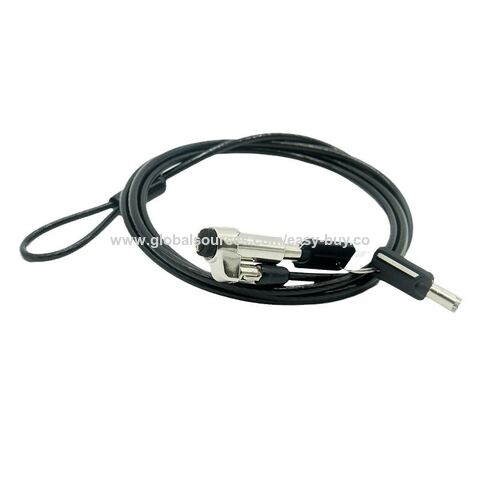 Travas de Computador: A trava de computador é adequada para trava de notebook Lenovo, trava universal com chave, trava anti-roubo, trava adesiva e 1.8