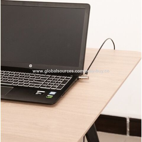 Travas de Computador: A trava de computador é adequada para trava de notebook Lenovo, trava universal com chave, trava anti-roubo, trava adesiva e 1.8