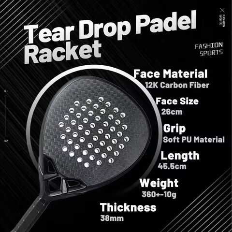 Hochwertiges, einzigartiges Design, professioneller Hersteller, Custom Carbon Fiber Paddle Racket Paddle Tennisschläger