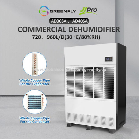 GREENFLY JJPRO 2025 جهاز تجفيف الرطوبة الصناعي والتجاري عالي الكفاءة 720/960 لتر/يوم للمستودعات والأقبية، الأكثر مبيعًا