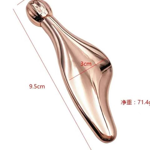 Vente en gros transfrontalière nouveau masseur oculaire décongestionnant planche de gua sha faciale en forme de feuille