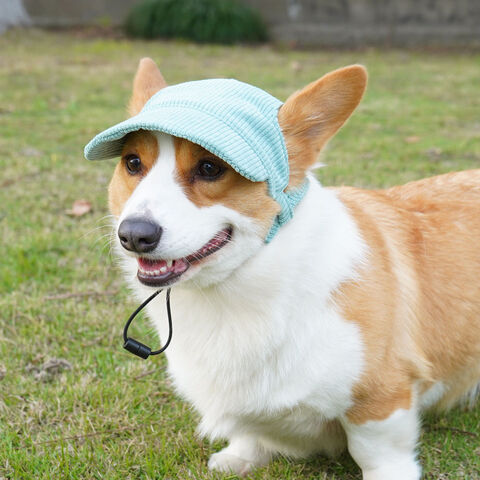 Gorra de Béisbol para Mascotas de Suministro de Fábrica, Gorro Deportivo de Verano para Exteriores, Gorra de Protección Solar con Orificios para las Orejas, Gorras de Pana Ajustables, Sombrero para el Sol con Diseño Lindo