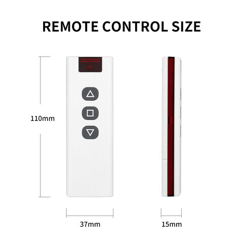 Receptor de Control Remoto Inalámbrico RF de 2 Canales con Código de Aprendizaje de 3 Botones para Puerta Eléctrica, Elevación, Grúa, Bomba de Agua, Motor