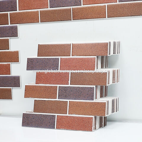 Wall panels Small red brick 3D three-dimensional wall sticker self-adhesive wall panel wallpaper wall fence cultural brick exterio
