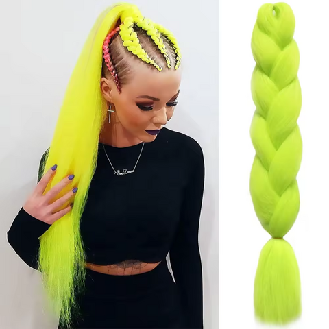 Prix de gros usine 24 pouces Jumbo Hair Braid Ombre Couleur 100G Tresses synthétiques Cheveux pour femmes Tressage de cheveux