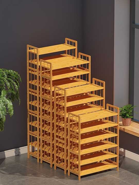 Adjustable Home Center Wooden Shoe Rack 100 Pair Capacity Made From ...