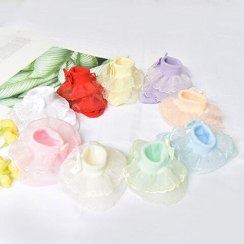 Großhandel Design Niedlich Klassisch Prinzessin Mädchen Spitze Rüschensocken Mode Kinder Slouch Knöchel Rüschensocken