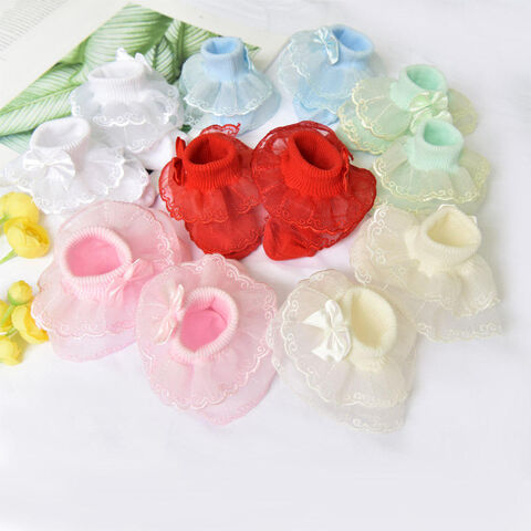 Großhandel Design Niedlich Klassisch Prinzessin Mädchen Spitze Rüschensocken Mode Kinder Slouch Knöchel Rüschensocken