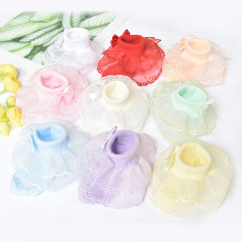 Großhandel Design Niedlich Klassisch Prinzessin Mädchen Spitze Rüschensocken Mode Kinder Slouch Knöchel Rüschensocken