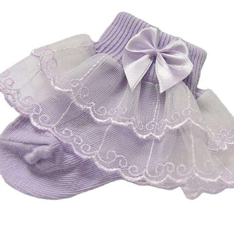 Großhandel Design Niedlich Klassisch Prinzessin Mädchen Spitze Rüschensocken Mode Kinder Slouch Knöchel Rüschensocken