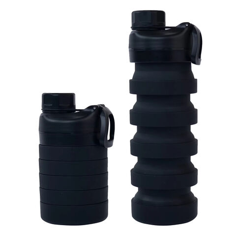 BPA-freie, faltbare Silikon-Wasserflasche, leicht, auslaufsicher, wiederverwendbar, für Reisen, Camping, Wandern, Radfahren, Yoga und Outdoor-Sport – individuell anpassbar.