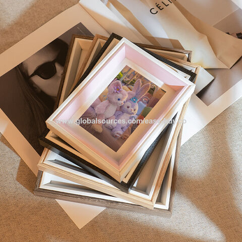 Moulures pour cadres photo, support de cadre photo en bois, cadre photo créatif, fixation murale