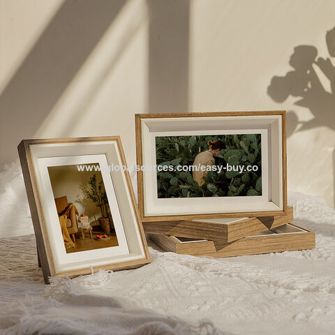 Moulures pour cadres photo, support de cadre photo en bois, cadre photo créatif, fixation murale