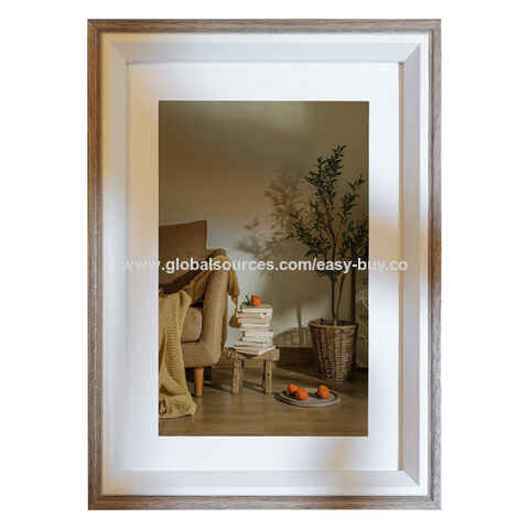 Moulures pour cadres photo, support de cadre photo en bois, cadre photo créatif, fixation murale