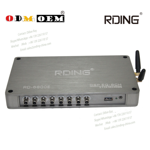 Amplificateur de puissance multifonctionnel de niveau ingénierie RDING avec décodage DSP 8 canaux