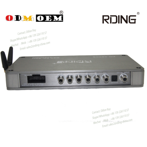 Amplificateur de puissance multifonctionnel de niveau ingénierie RDING avec décodage DSP 8 canaux
