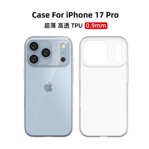 Coque personnalisée pour iPhone 17 Air 17 Pro Max, TPU transparent, Étui de téléphone souple