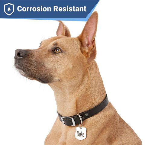 Vente en gros de plaques d'identification personnalisées pour chiens et chats en acier inoxydable, collier gravé, plaques d'identification pour chiens, nom, identification, os vierge pour animaux de compagnie