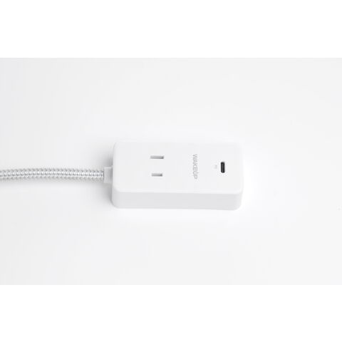 Alargador de 1 toma de CA con 1 cargador tipo C, puertos USB inteligentes y tipo C, 20 W PD