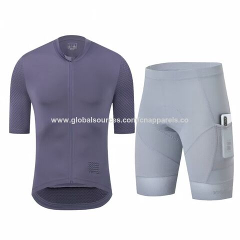 Schnelltrocknendes, atmungsaktives Sommer-Radtrikot- und Hosenset, Kurzarm