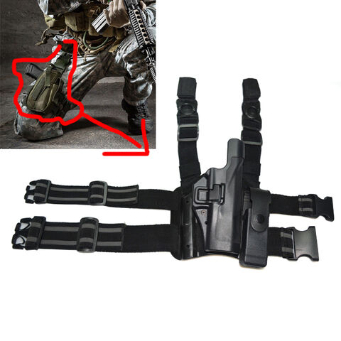 Glock 19 Beintasche aus Nylon, taktisches militärisches Holster, Glock-Pistolensystem für den Feldeinsatz